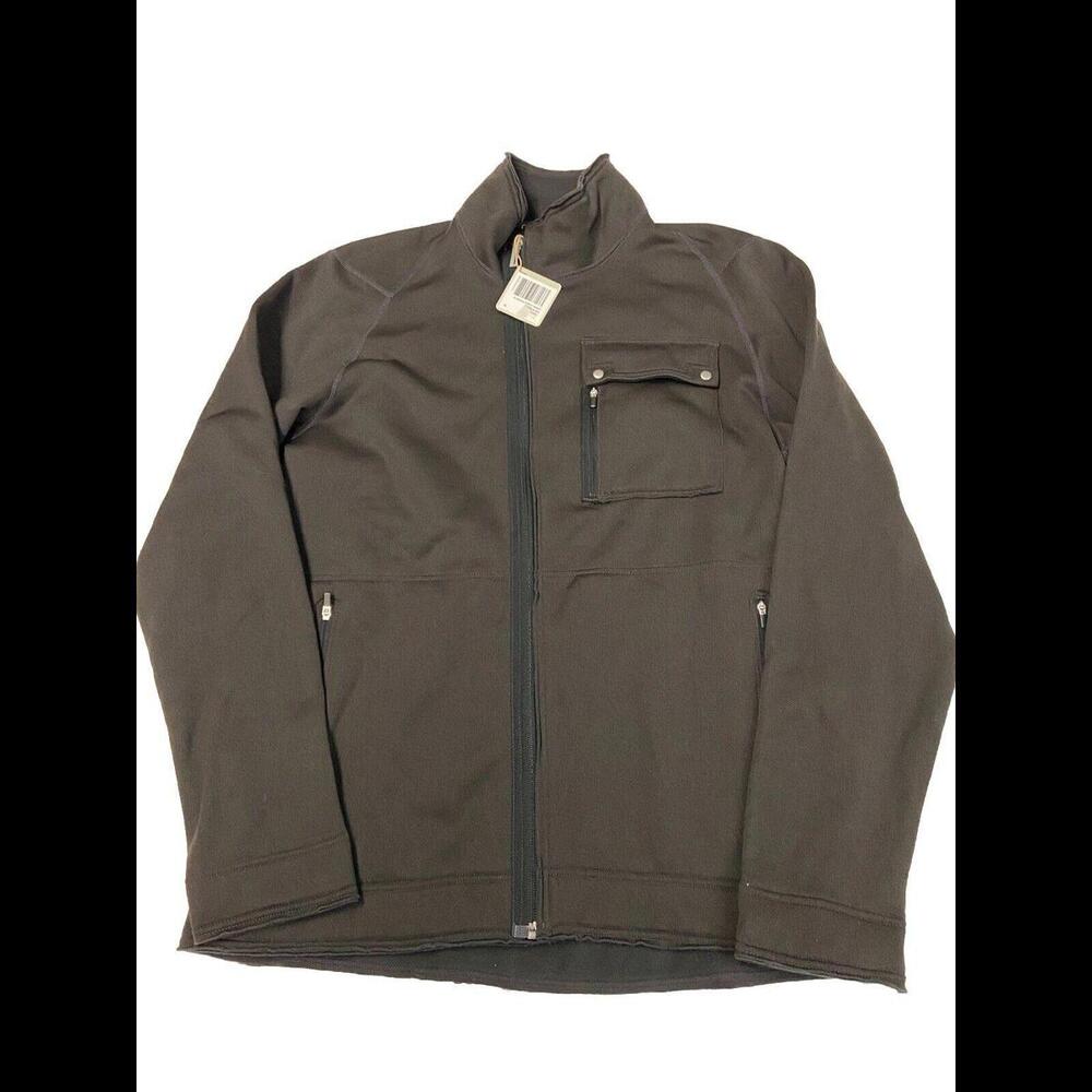 Mens NAU Carbon Recycled Polyester Eco Circle Profile Fleece Jacket Sz M NEW NWT